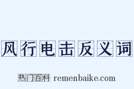 风行电击反义词是什么意思的图片